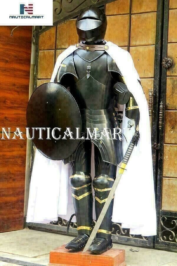 Antique Full Body Suit Armor Knight Wearable Full Suit Of Armor with shield