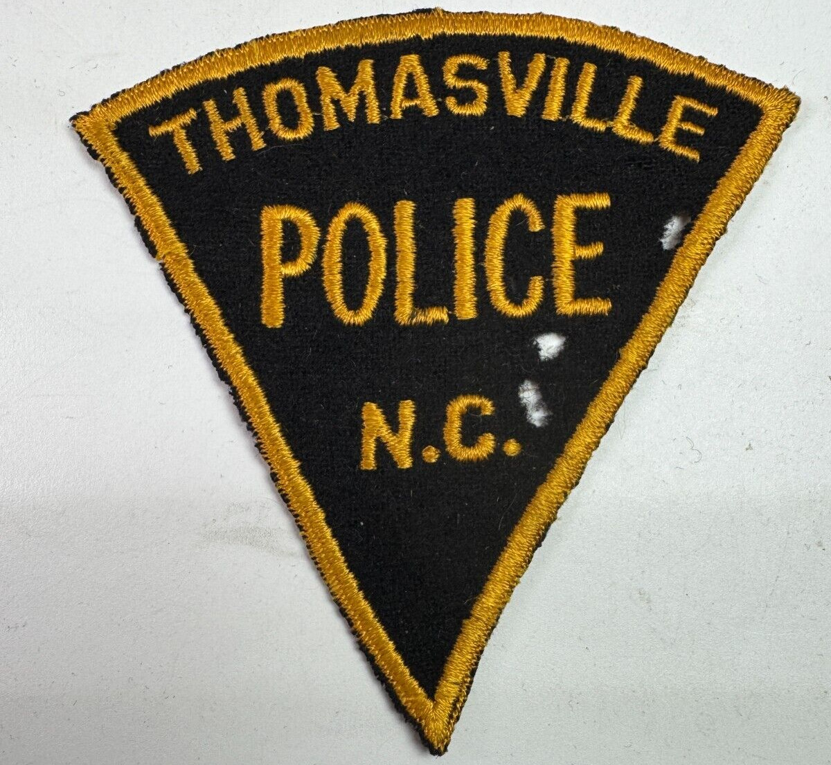 Thomasville Police North Carolina NC Felt Patch