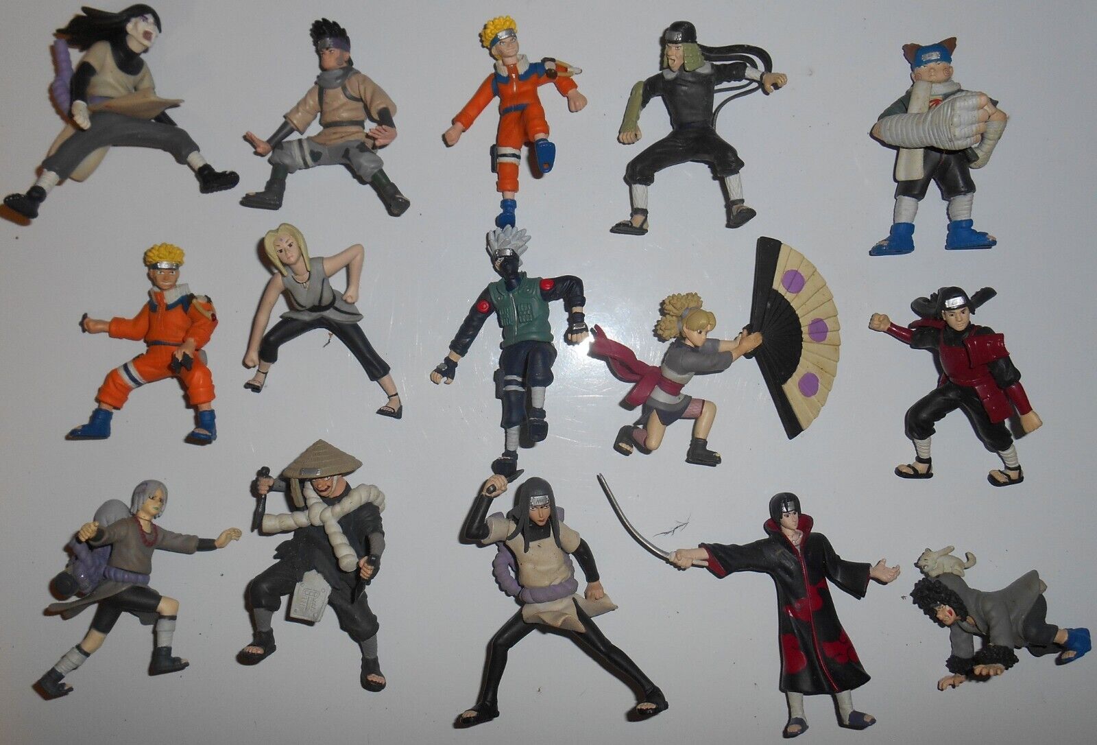 Vintage Mattel NARUTO lot of 15 minifigures Sound Ninja Grass Ninjas 