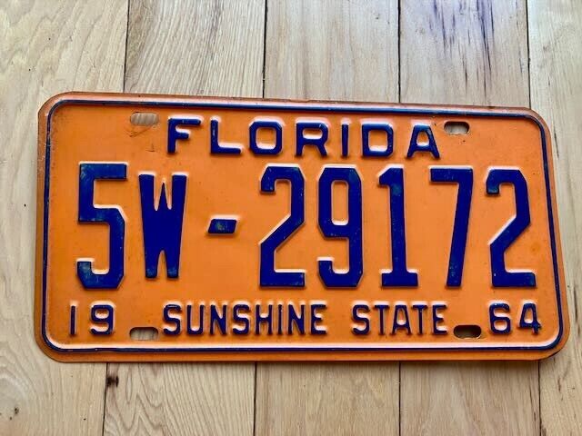 1964 Florida License Plate
