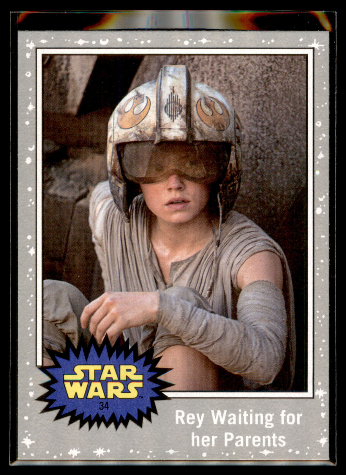 2019 Topps Star Wars Journey to Rise Skywalker SILVER #34 Rey Waiting for her