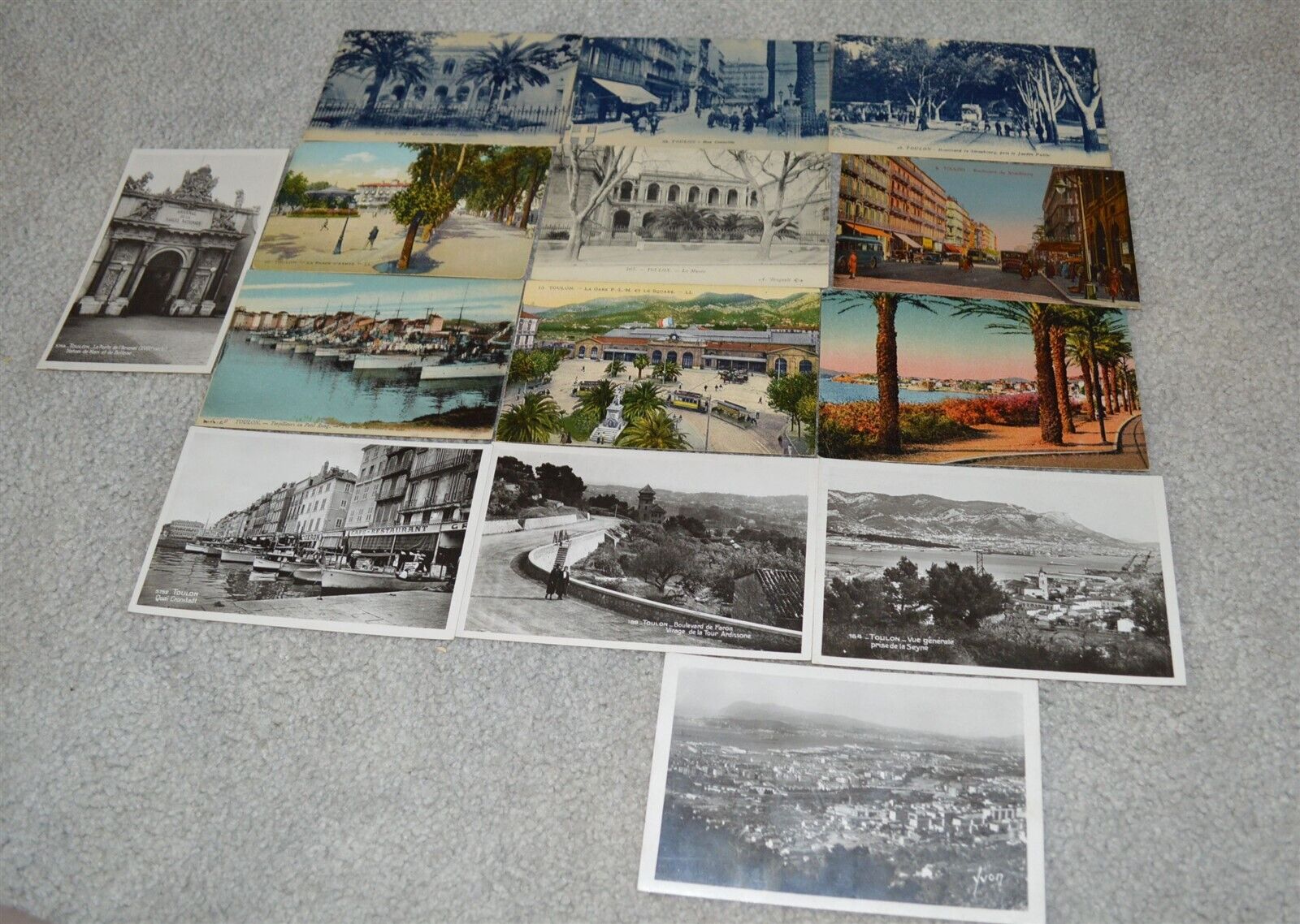9 1910-20s & 6 Real Photo RPPC Toulon France Postcards 