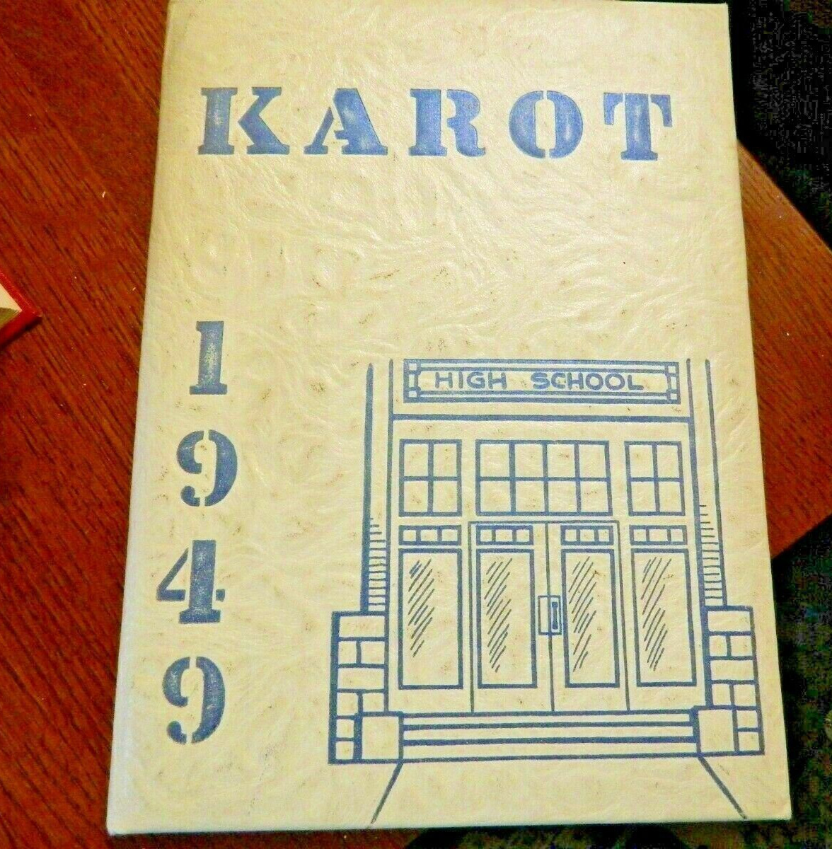 Vintage 1949 Gunnison Valley High School The Karot  Yearbook Gunnison UT YB46