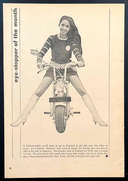 1968 Honda Z50 Mini Trail Monkey 1968 AD Mini Bike