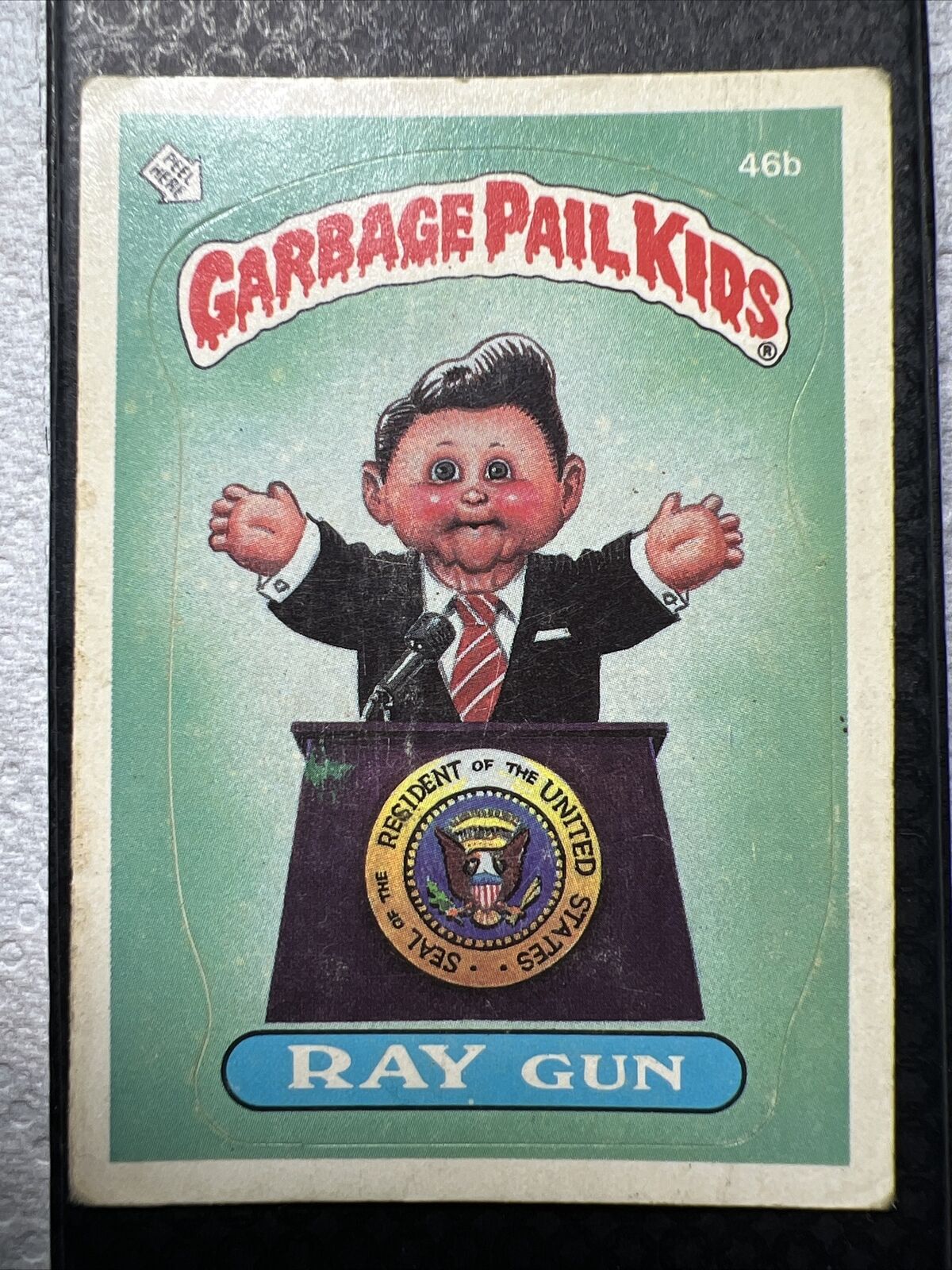1985 Topps Garbage Pail Kids Ray Gun #46b - Poor