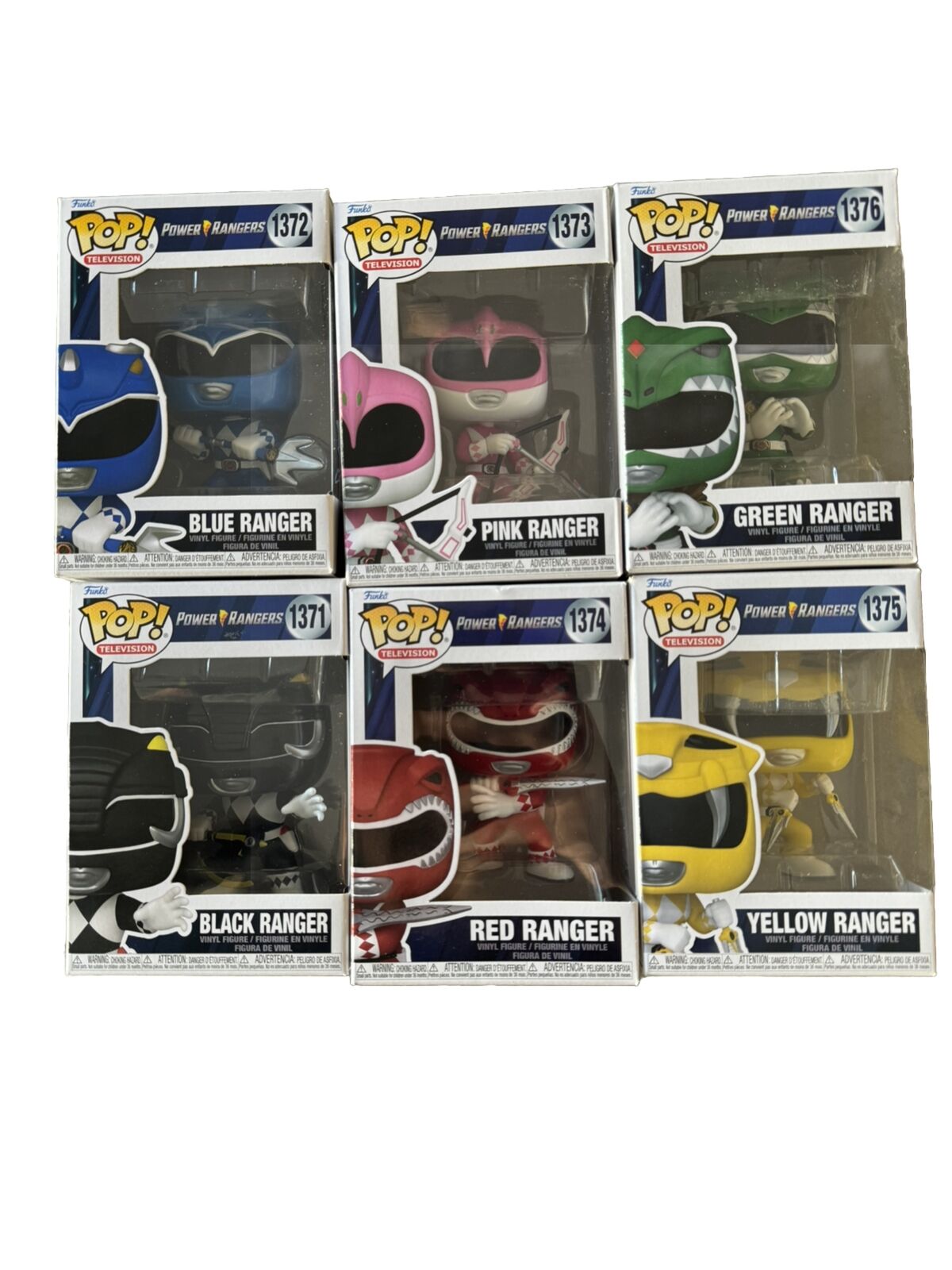 Funko Pop 30th Anniversary Mighty Morphin Power Rangers Complete Set of 6 NEW