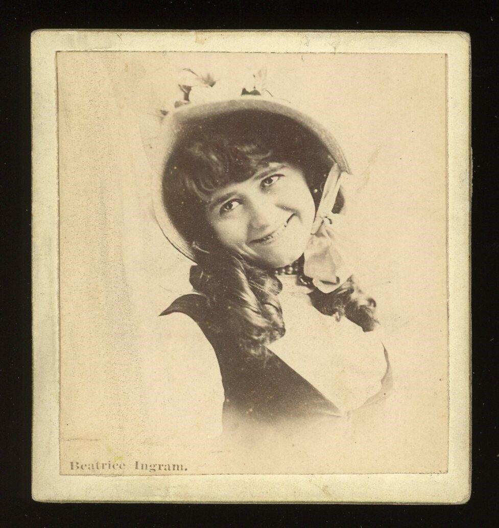 1890s N246-2 Kinney Sporting Extra Cigarettes Actresses #286 Beatrice Ingram
