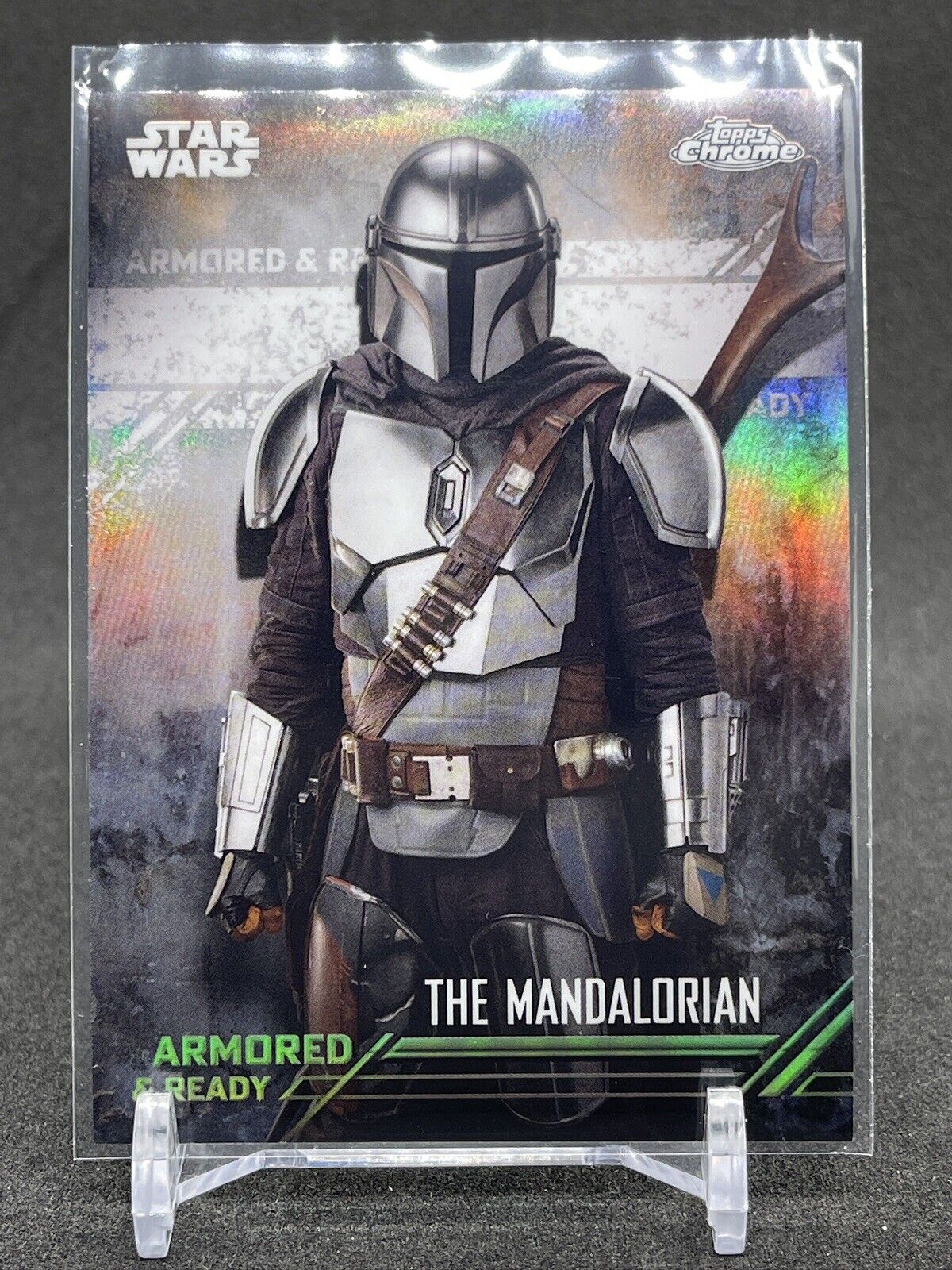 2022 Topps Chrome Star Wars Mandalorian Armored & Ready The Mandalorian (AR-1)