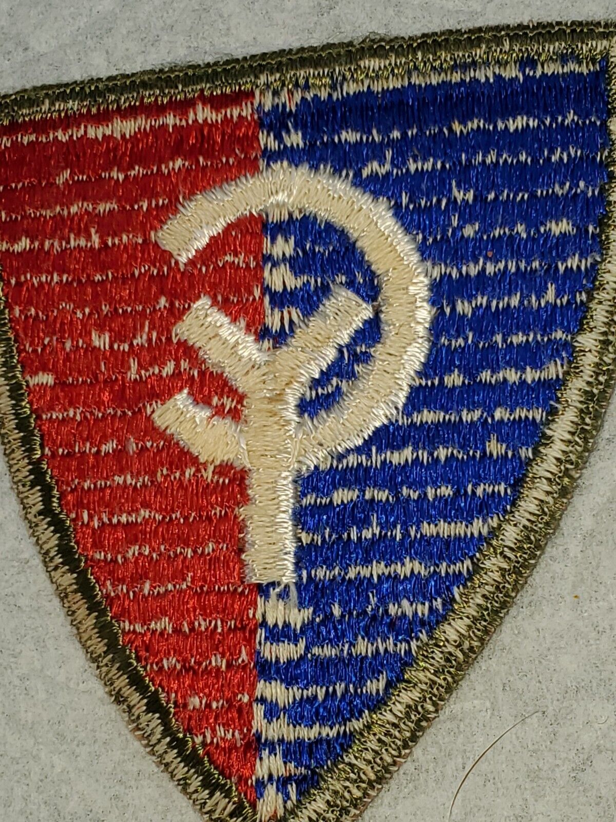 WWII US Army 38th Infantry Division Cornrow Weave Nice Cut Edge Patch L@@K