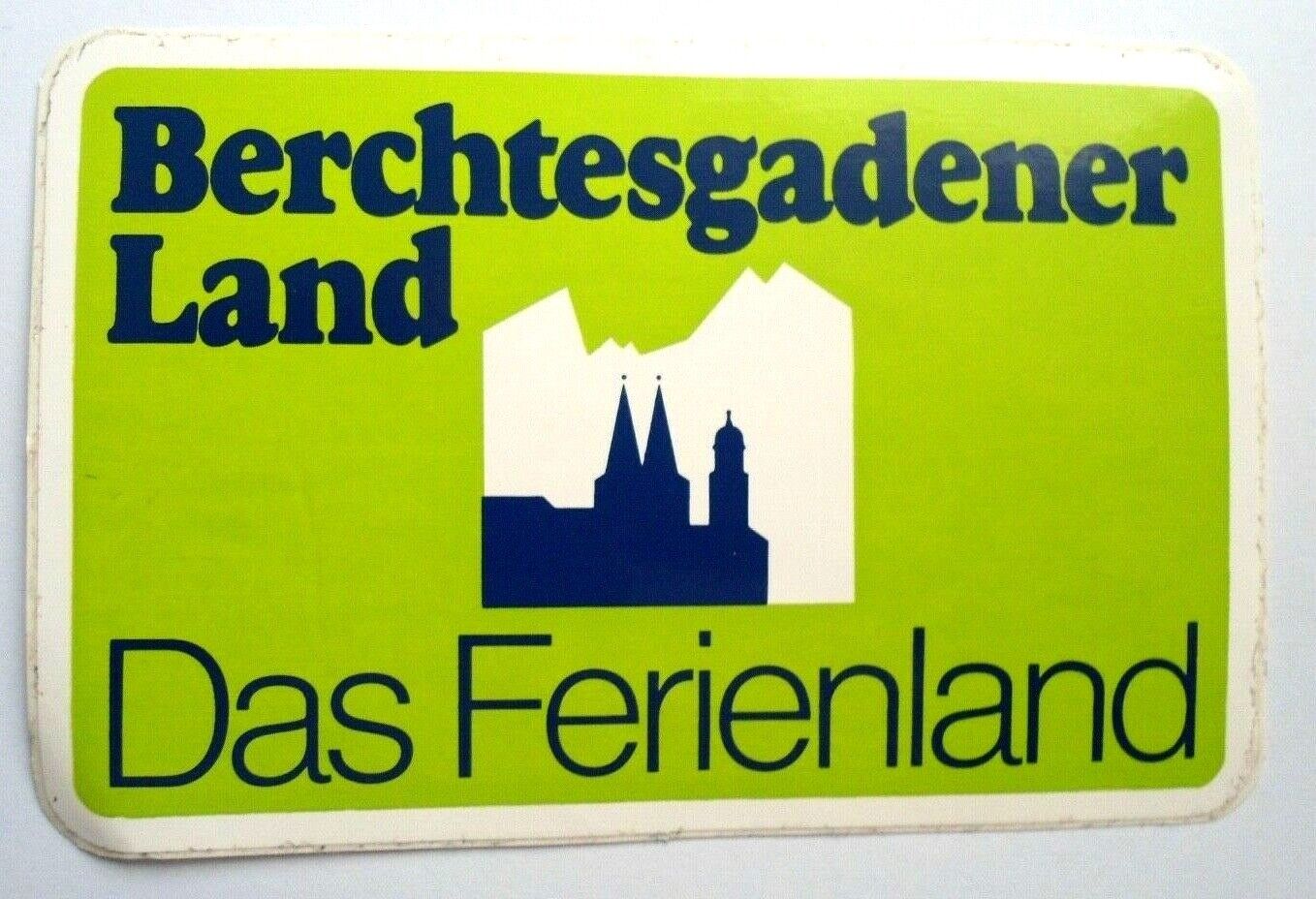 Souvenir-Aufkleber Berchtesgaden Land Ferienland Bath Reichenhall Oberbayern