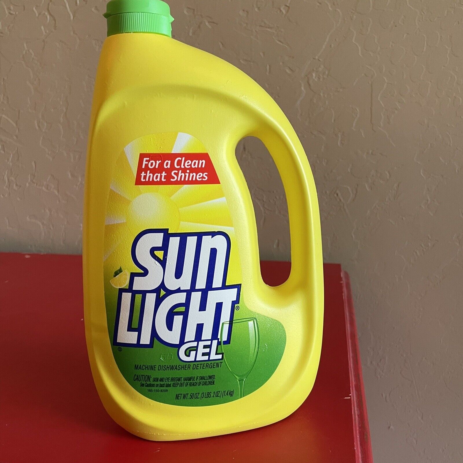 Vtg Sun Light Gel Dishwashing Liquid Dish Detergent 50 FL. OZ  1/2 Full PROP