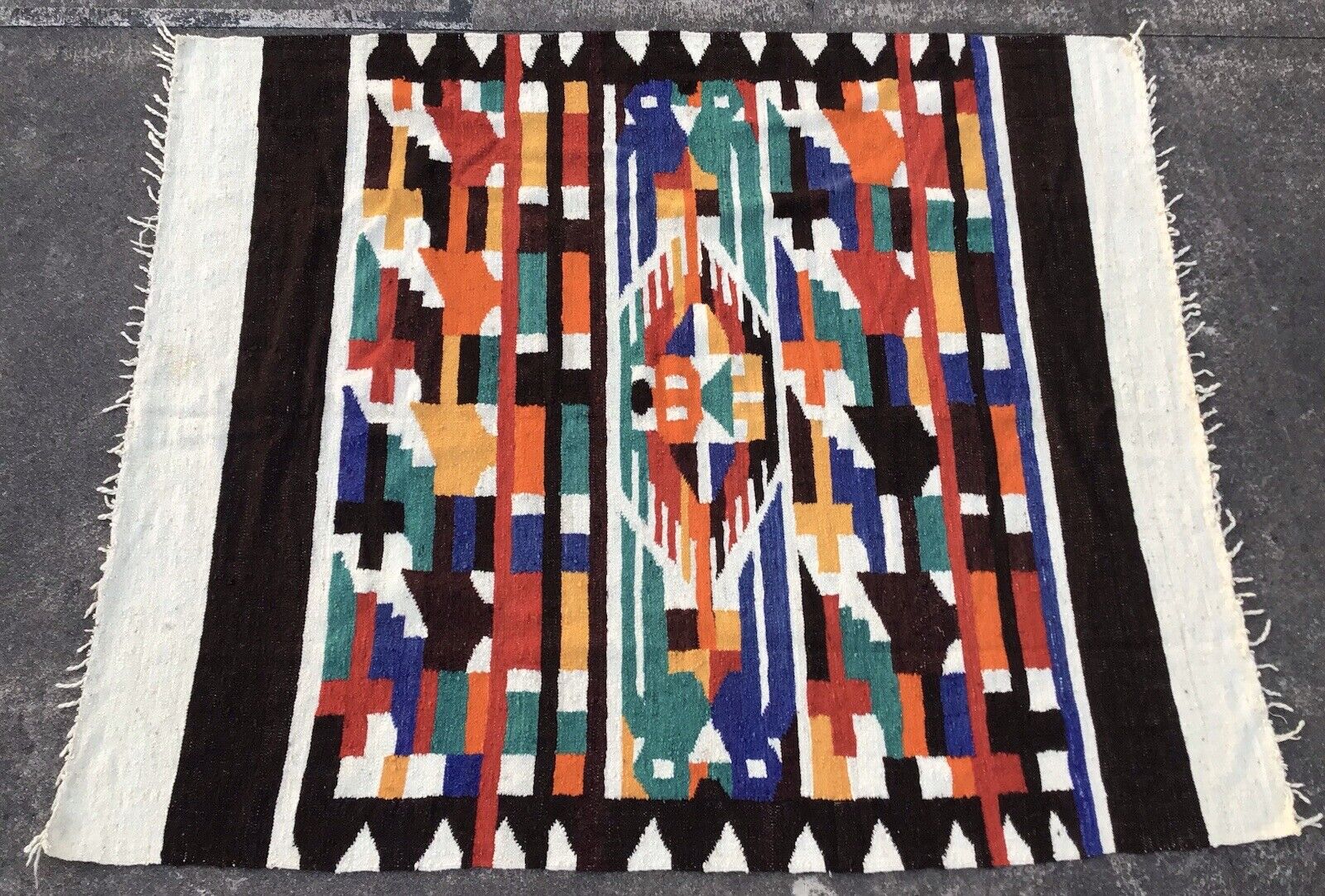 Native American Wool Blanket 87x69