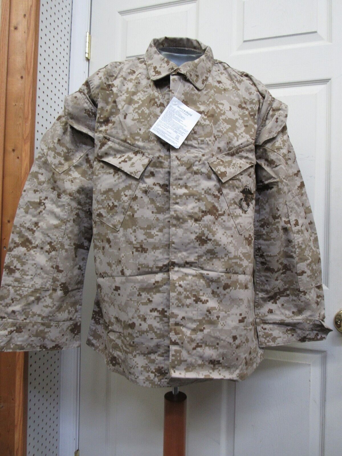 USMC Desert Marpat Camo Blouse Shirt MCCUU US Marine Corps Large Regular