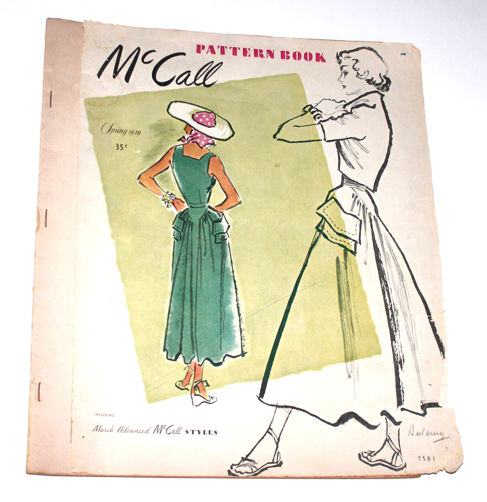 Vintage McCall Pattern Book Spring 1949 CT3