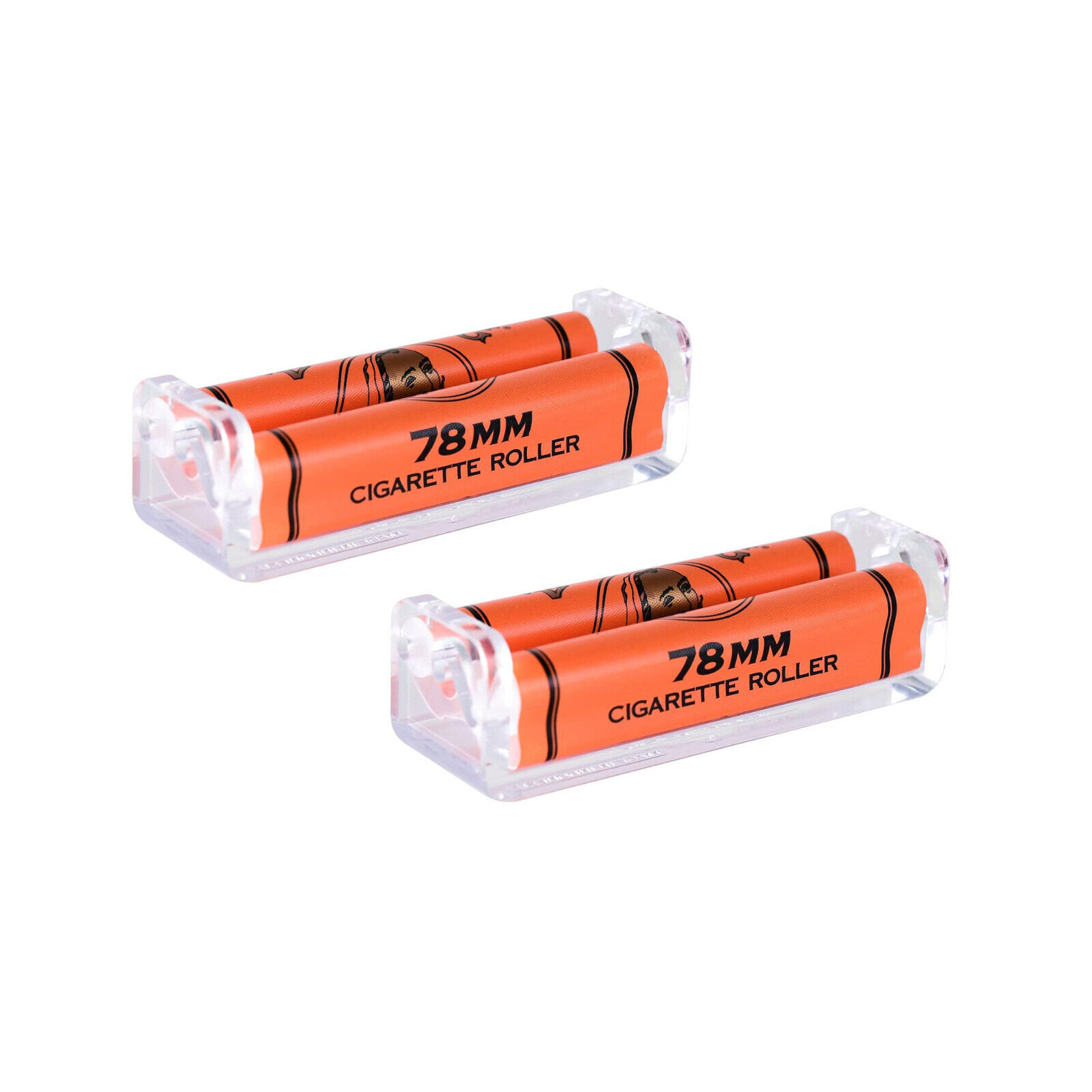 2pk Zig Zag Roller Machine 78mm for 1 1/4 Rolling Papers Orange - 