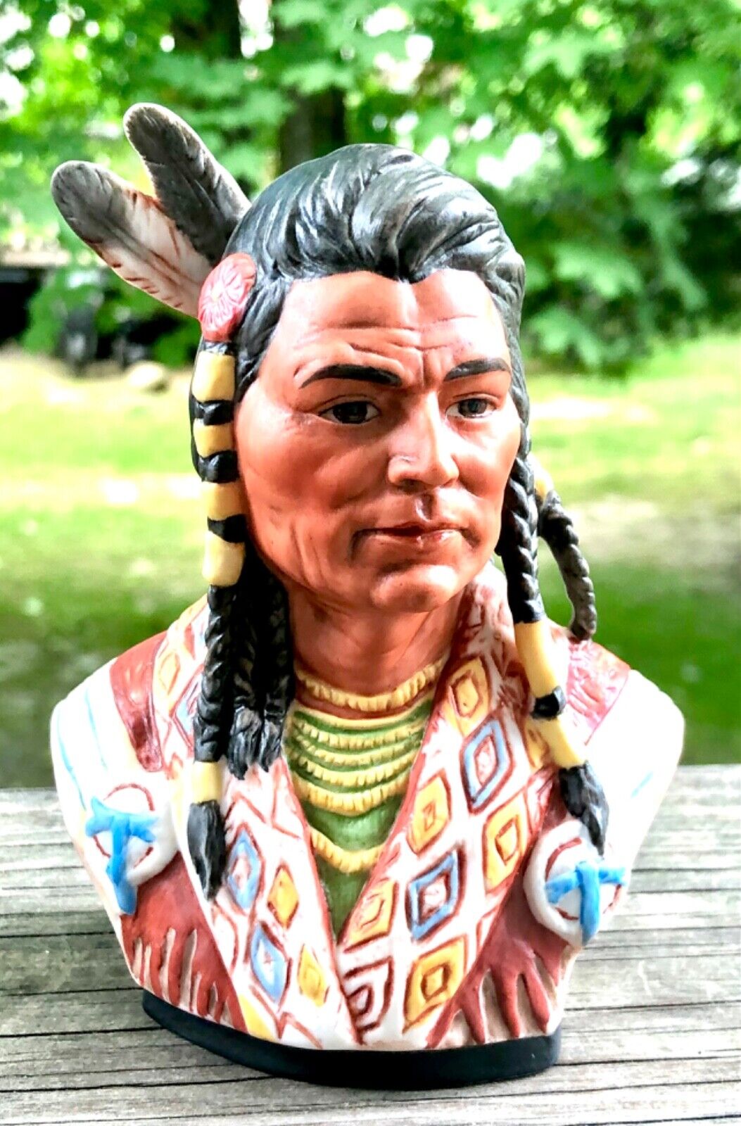 Chief Joseph Native American Bust 1983 Signed by Gregory Perillo