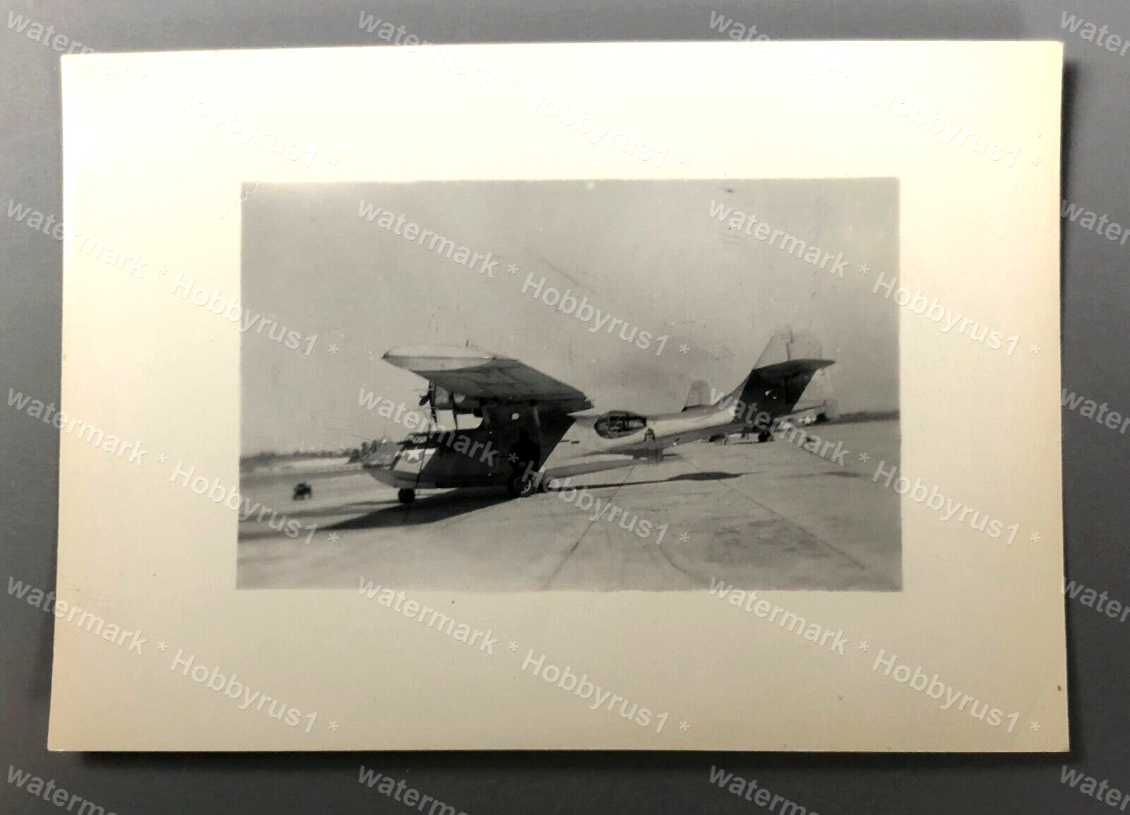 WWII US Navy PBY Catalina Flying Boat Snapshot Photo