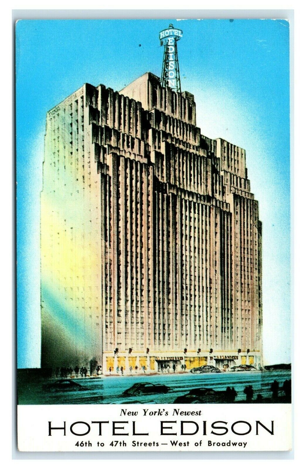Postcard Hotel Edison, New York 1960 E21