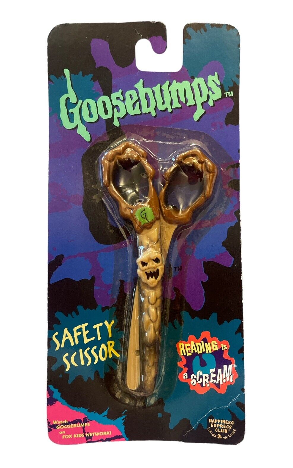 Goosebumps  Safety Scissors Happiness Express Inc Vintage New In Pack