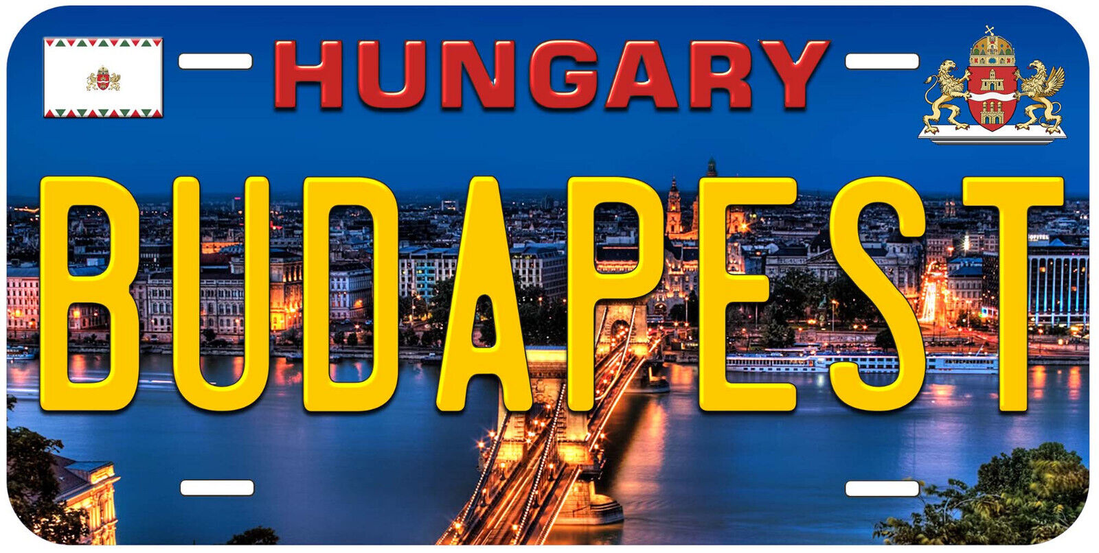Budapest Hungary Novelty Car Auto License Plate