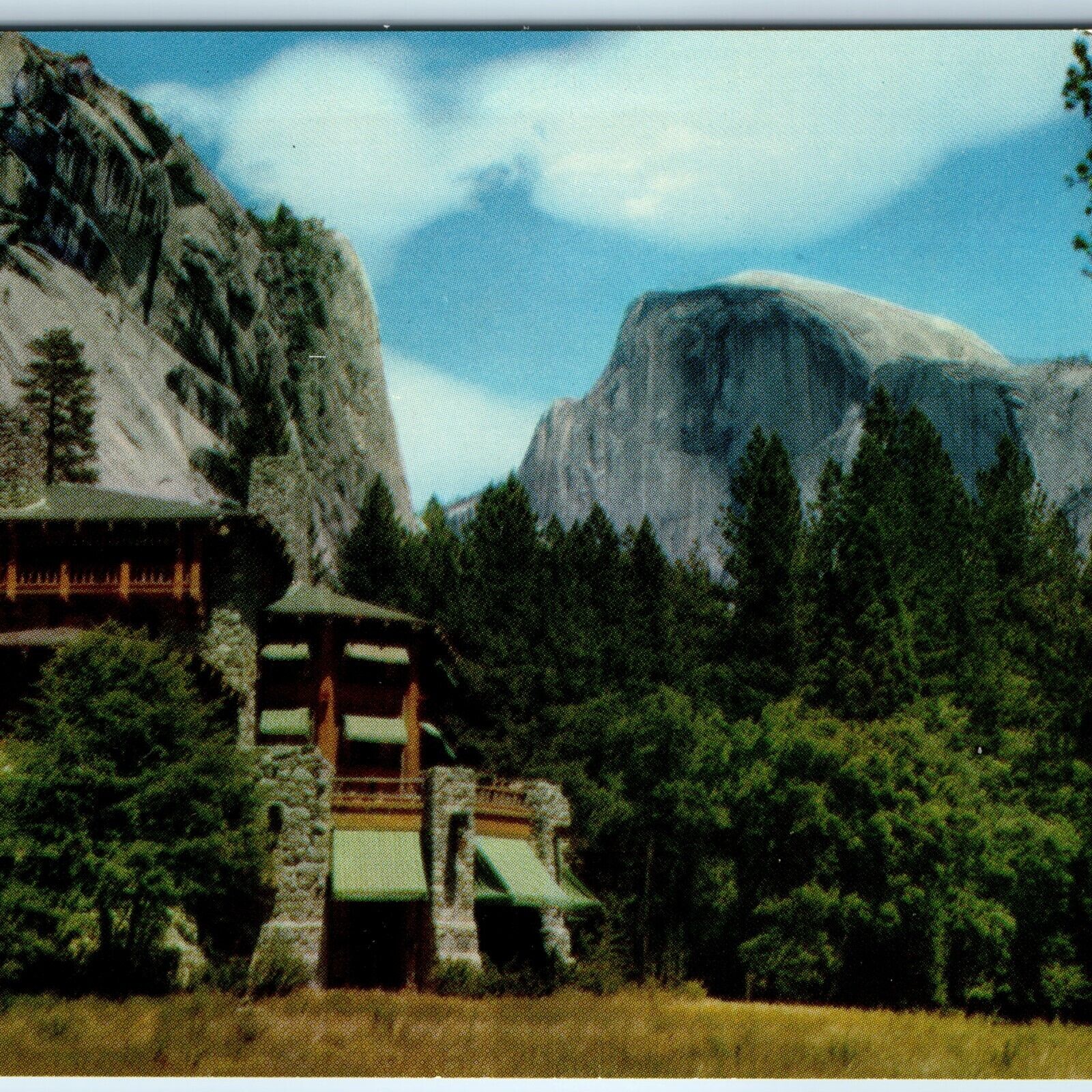 c1960s Yosemite Village, Cal The Ahwahnee Hotel, Half Dome Valley Beautiful A227