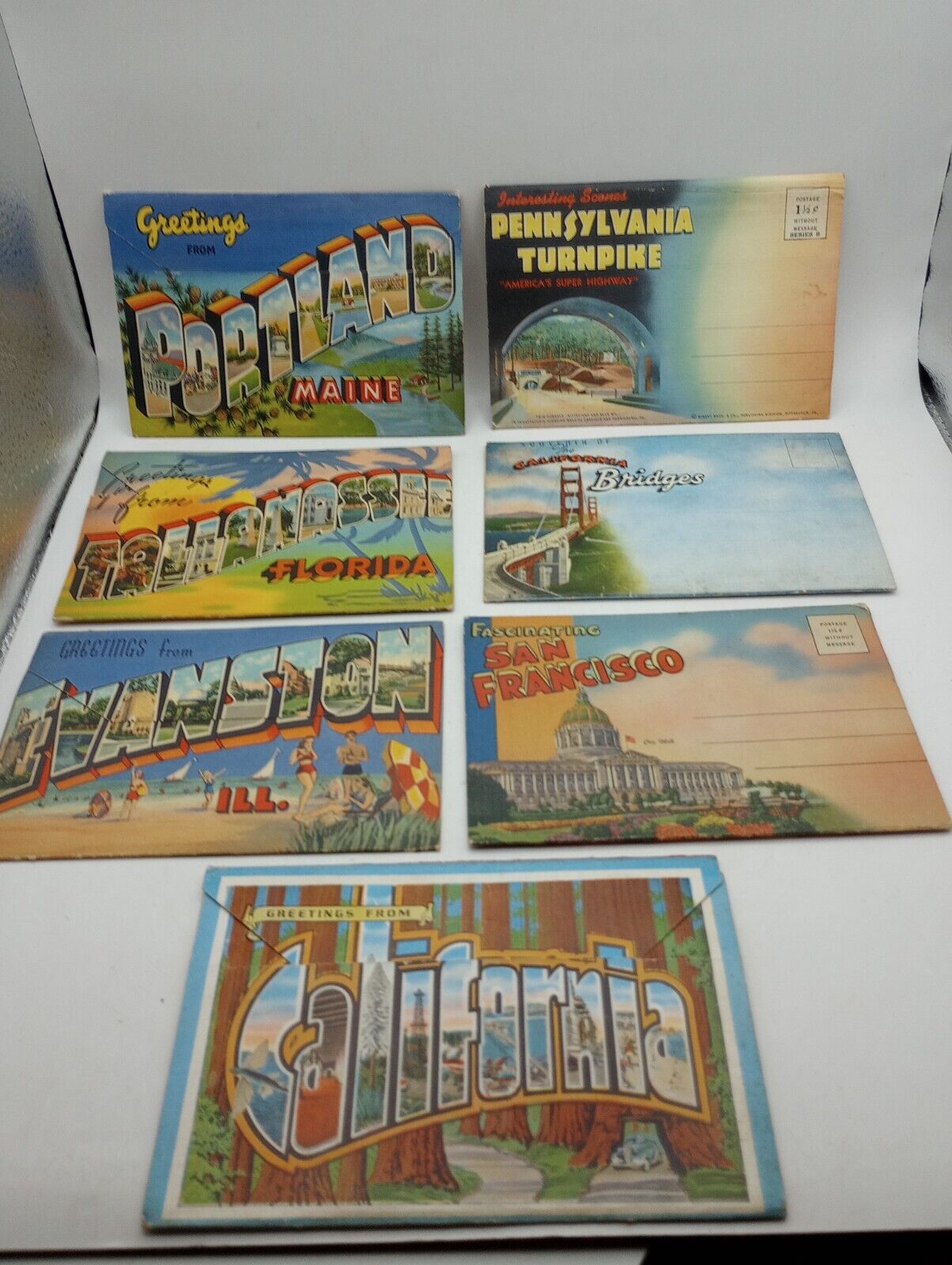 Ephemera Collection of Vintage Tourist Post Card Booklets 1950\'s