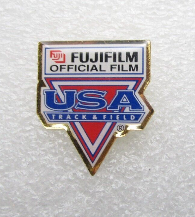 Vintage Fujifilm USA Track and Field Official Film Lapel Pin (C421)