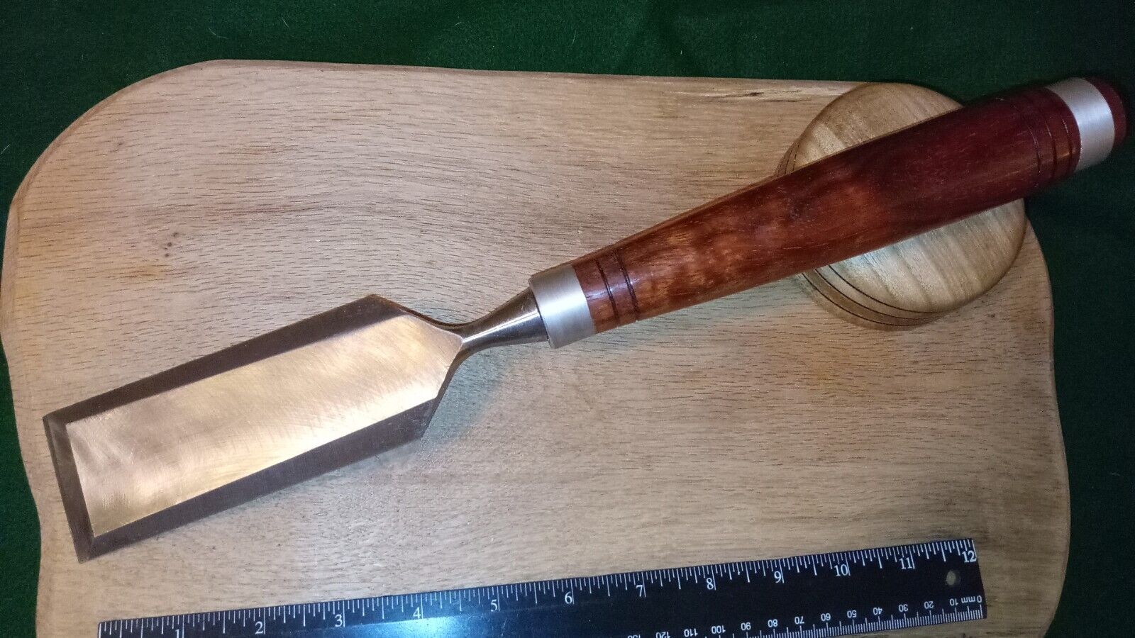 Timber Frame Wood Chisel 1 1/4 Inch with Hand Turned 8\