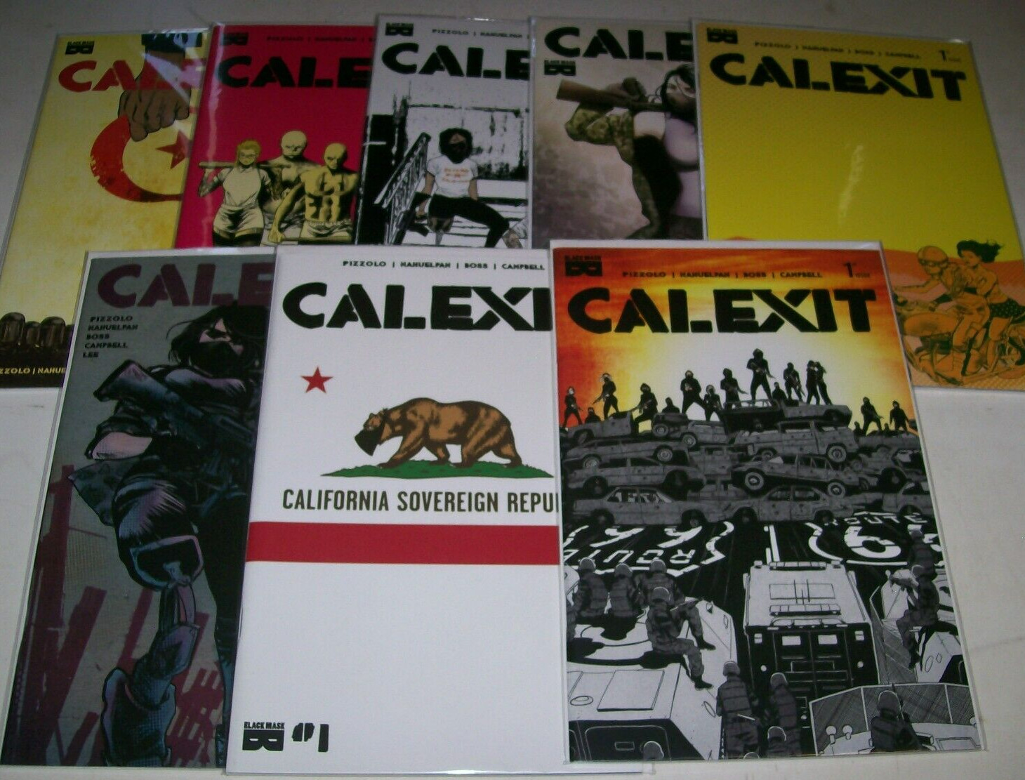 Calexit #1 2 3 +#1 2nd 3rd 4th Variants 8 comics Complete Series Black Mask HTF