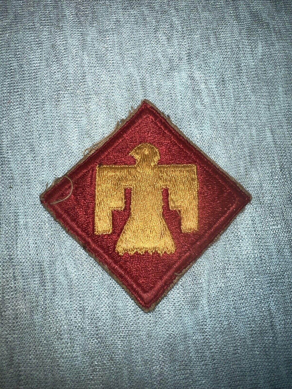 WWII US Army 45th Infantry Division OD Border Patch INV5958