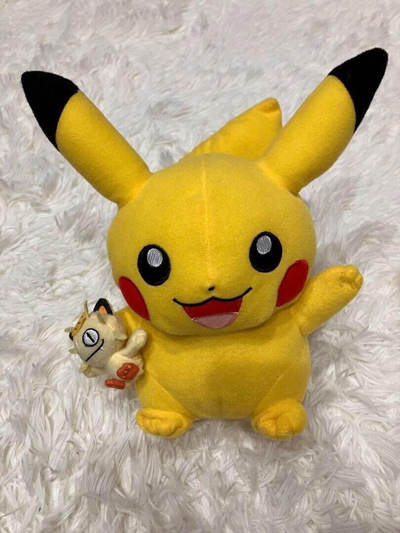 Pokemon Center Limited Pikachu & Meowth Plush Toy 2012 Japan Used With Reason