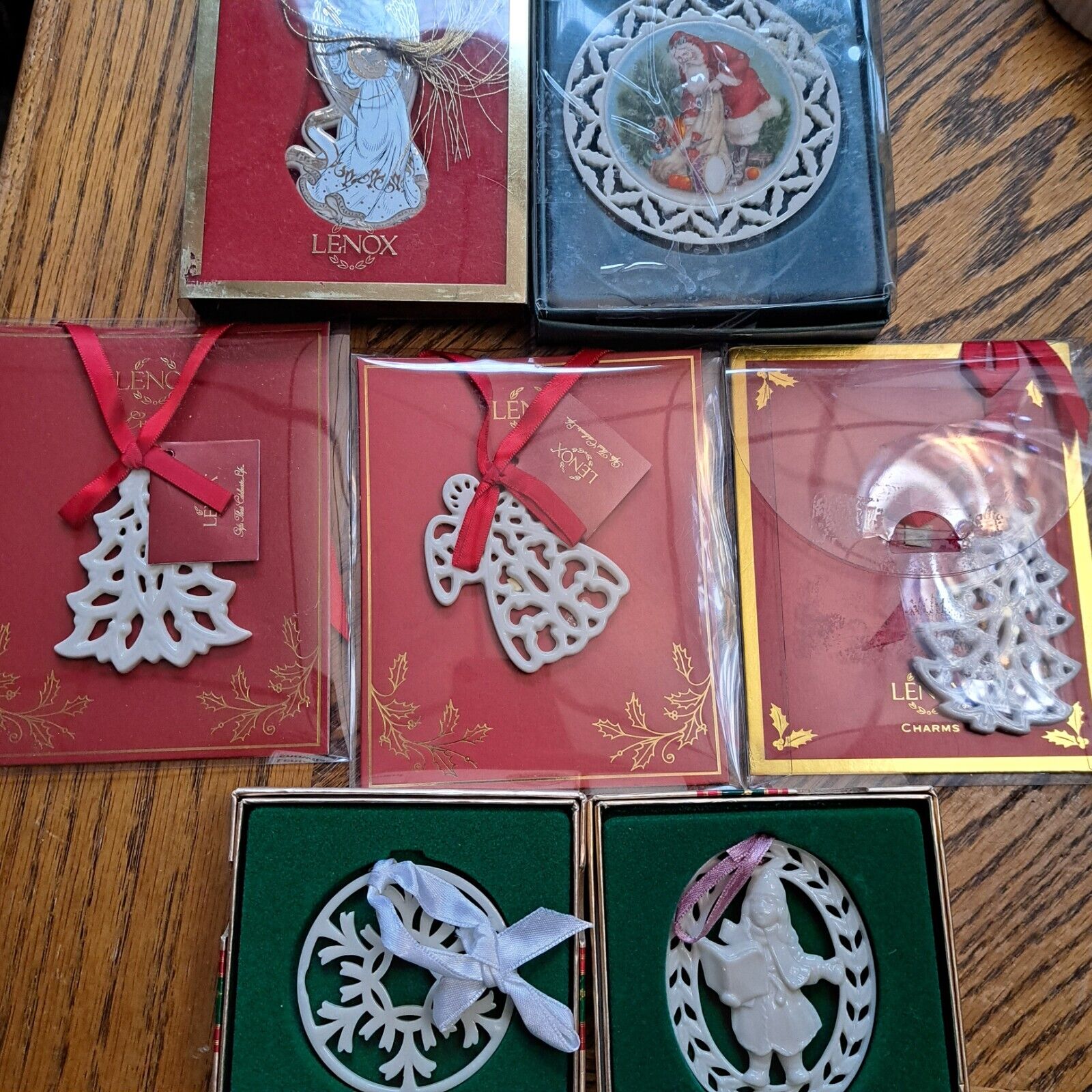 Lenox 7 Assorted Christmas Ornaments Ornaments