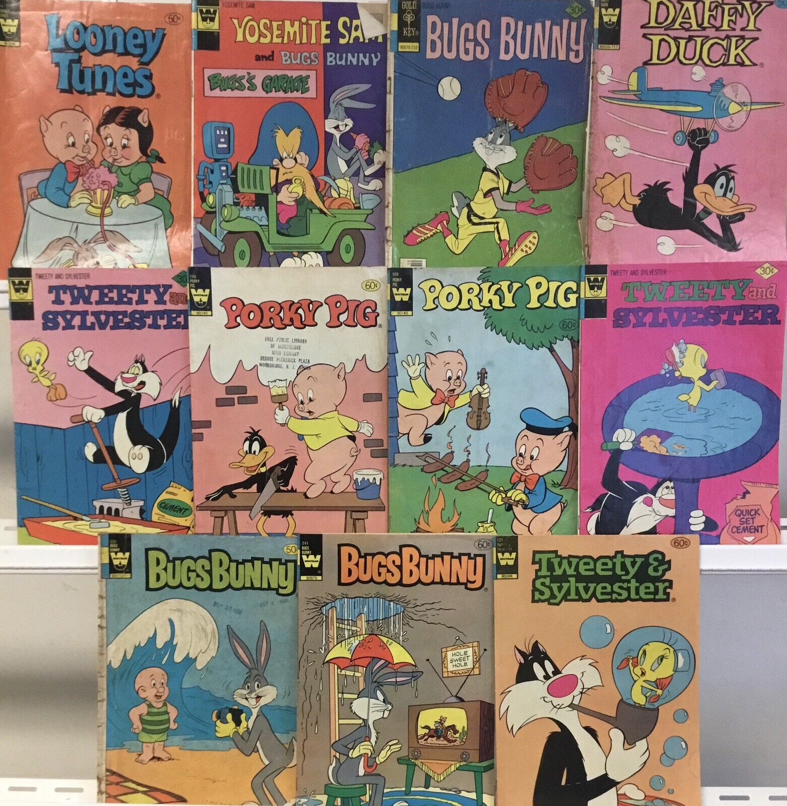 Whitman Comics Looney Tunes Comic Book Lot Of 11 (LOWGRADE)
