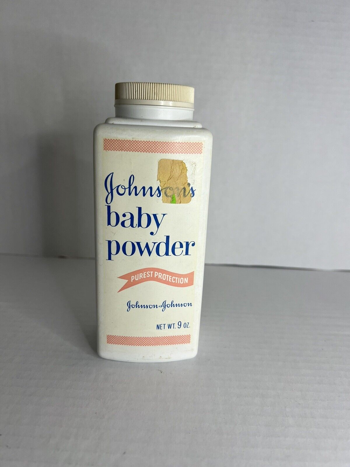 Vintage Johnson + Johnson Baby Powder  9 Oz. Made In USA.