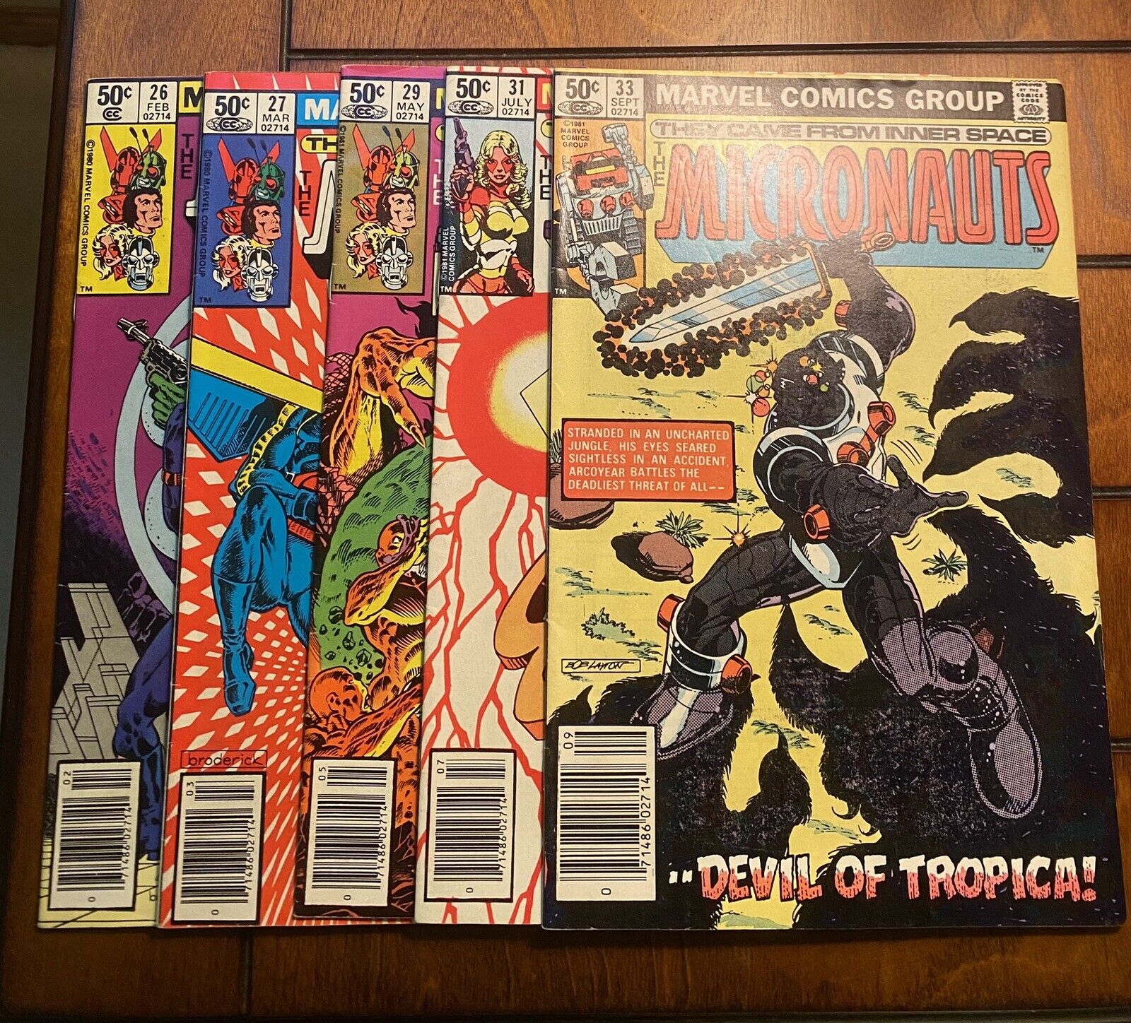 Lot of 5 Micronuats Comics (1981) - #26, #27, #29, #31, #33 - Gemini Mailer