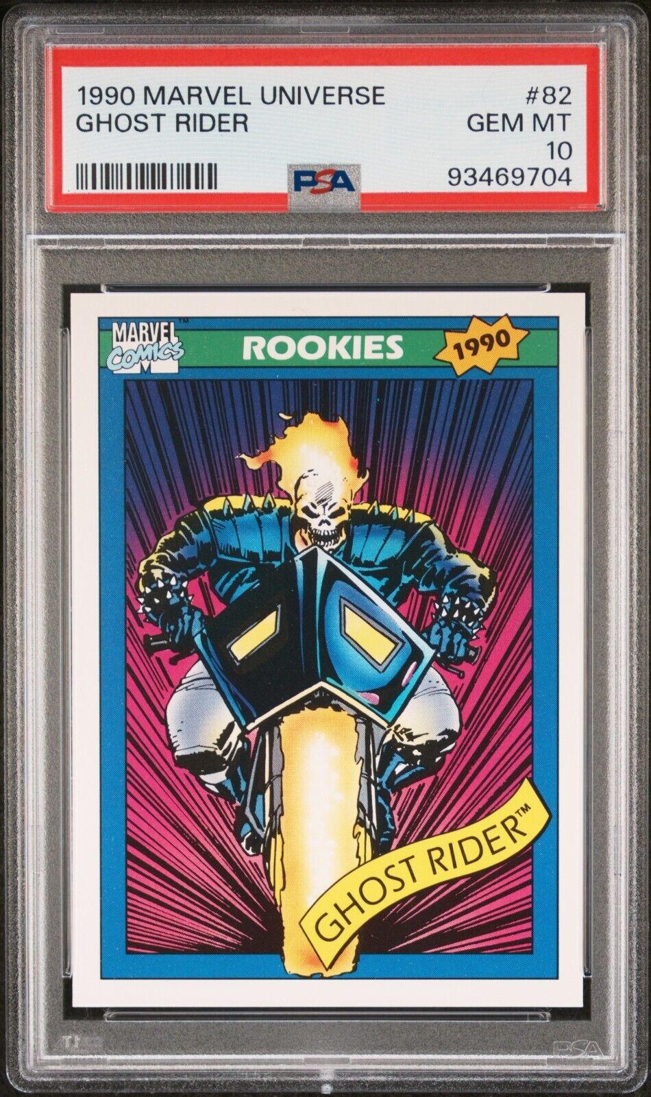 1990 Marvel Universe Ghost Rider Rookie #82 PSA 10 - Cert. 93469704