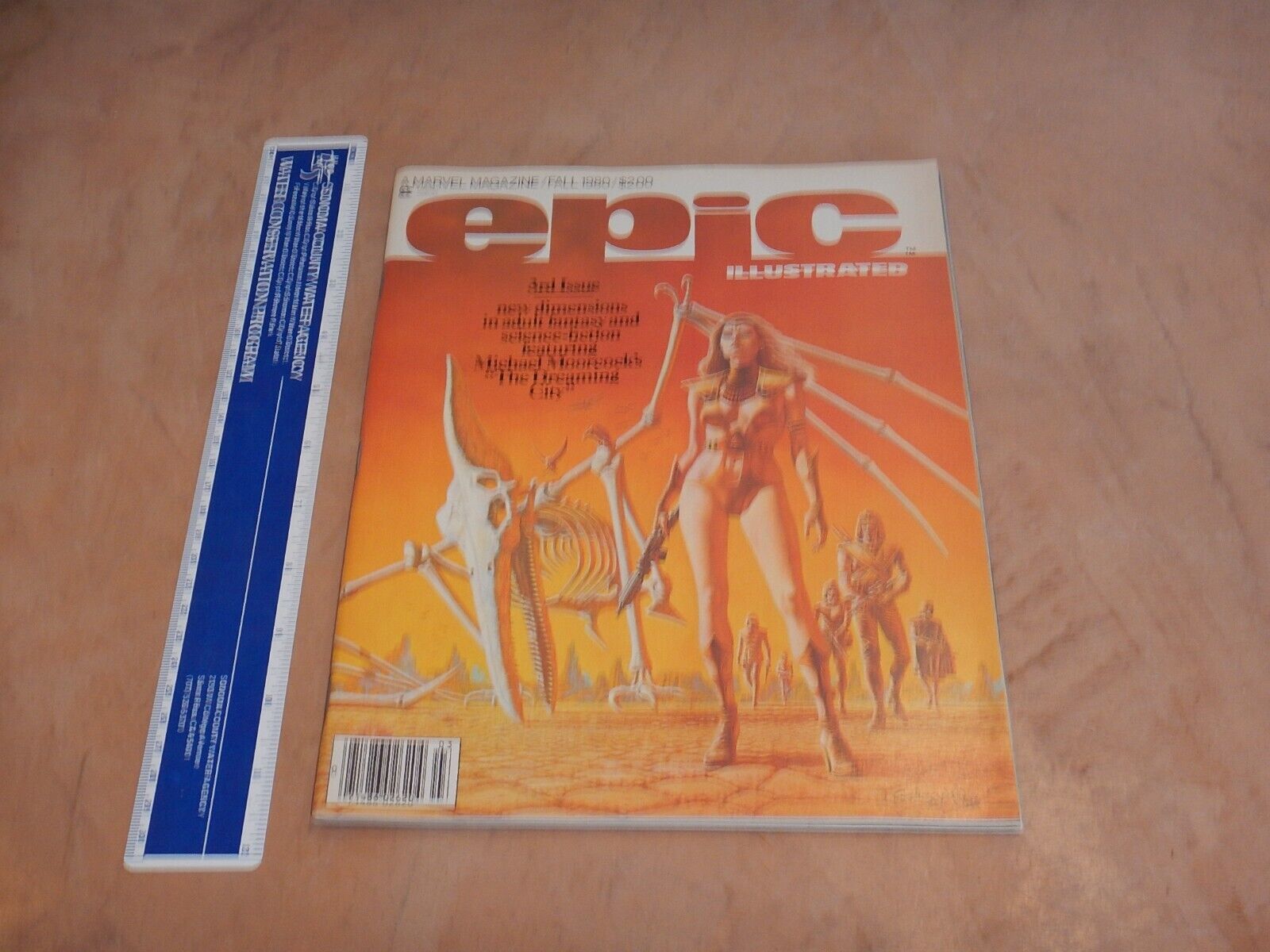 EPIC ILLUSTRATED #3 FALL 1980 MARVEL MAGAZINE OF FANTASY & SCI FI, EXCELLENT