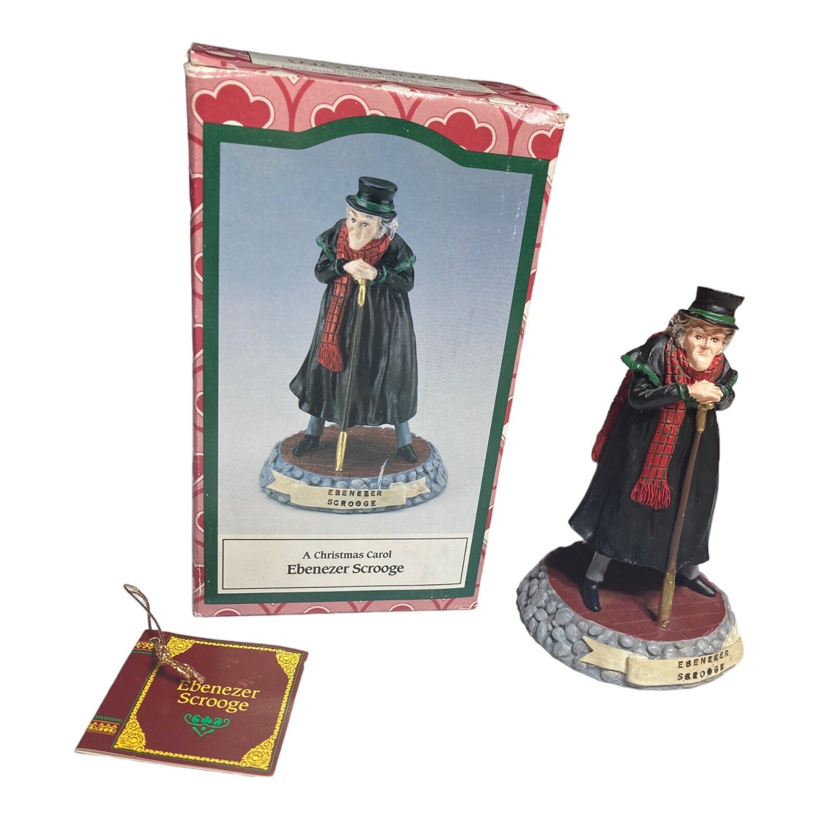VTG 1993 Novelino A Christmas Carol Ebenezer Scrooge Figurine with Box