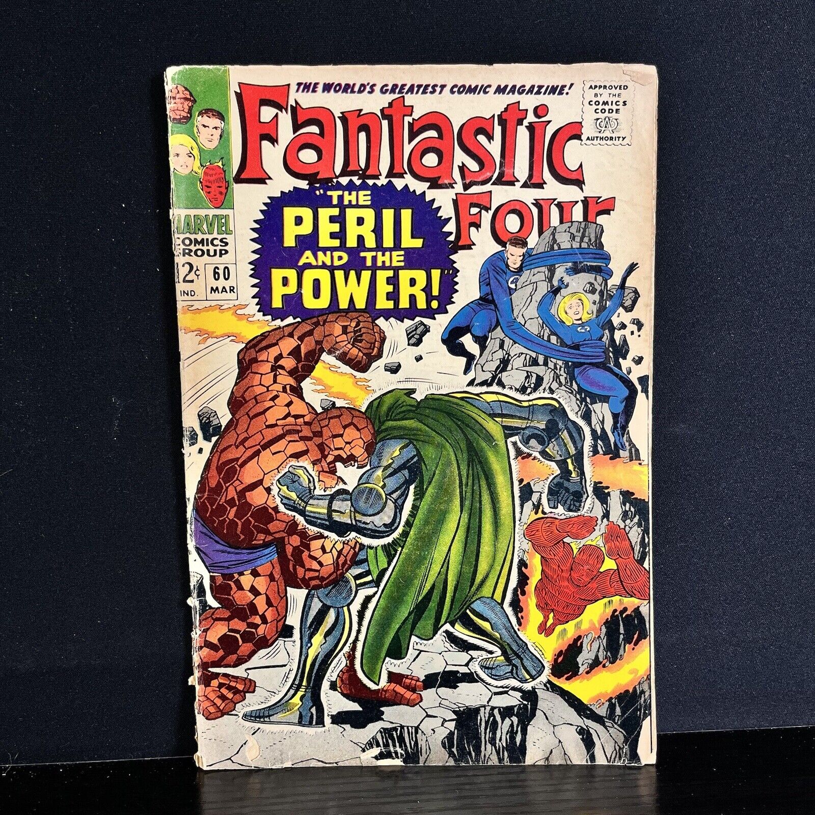 Fantastic Four #60 Nice Unrestored Silver Age Superhero Marvel Comic 1967 VGC