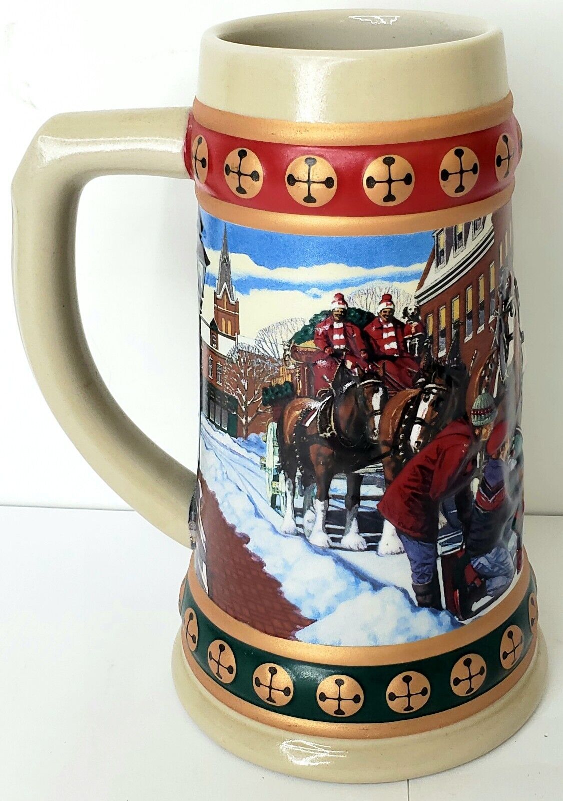 Vintage Budweiser Holiday Stein Collection - Hometown Holiday. Mint Condition. 