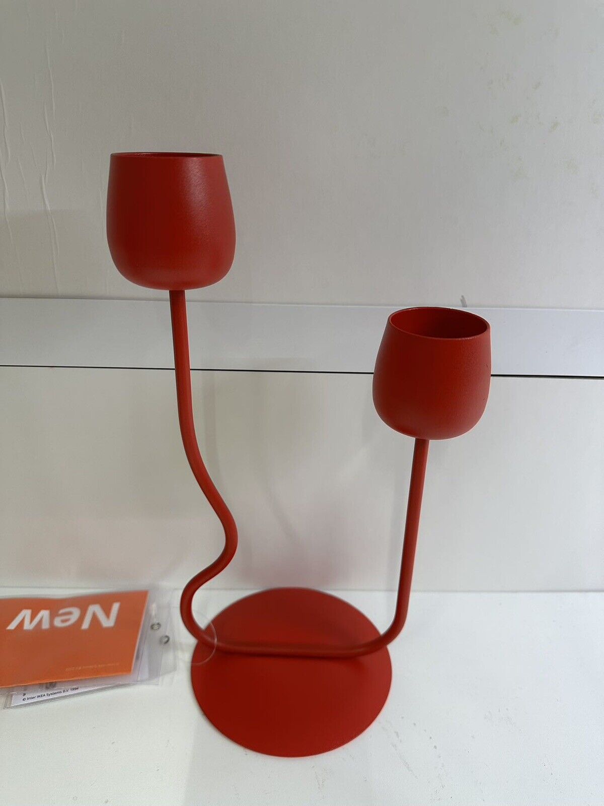 IKEA SILVERPÄRON Candlestick/tealight holder , bright red, 11 \