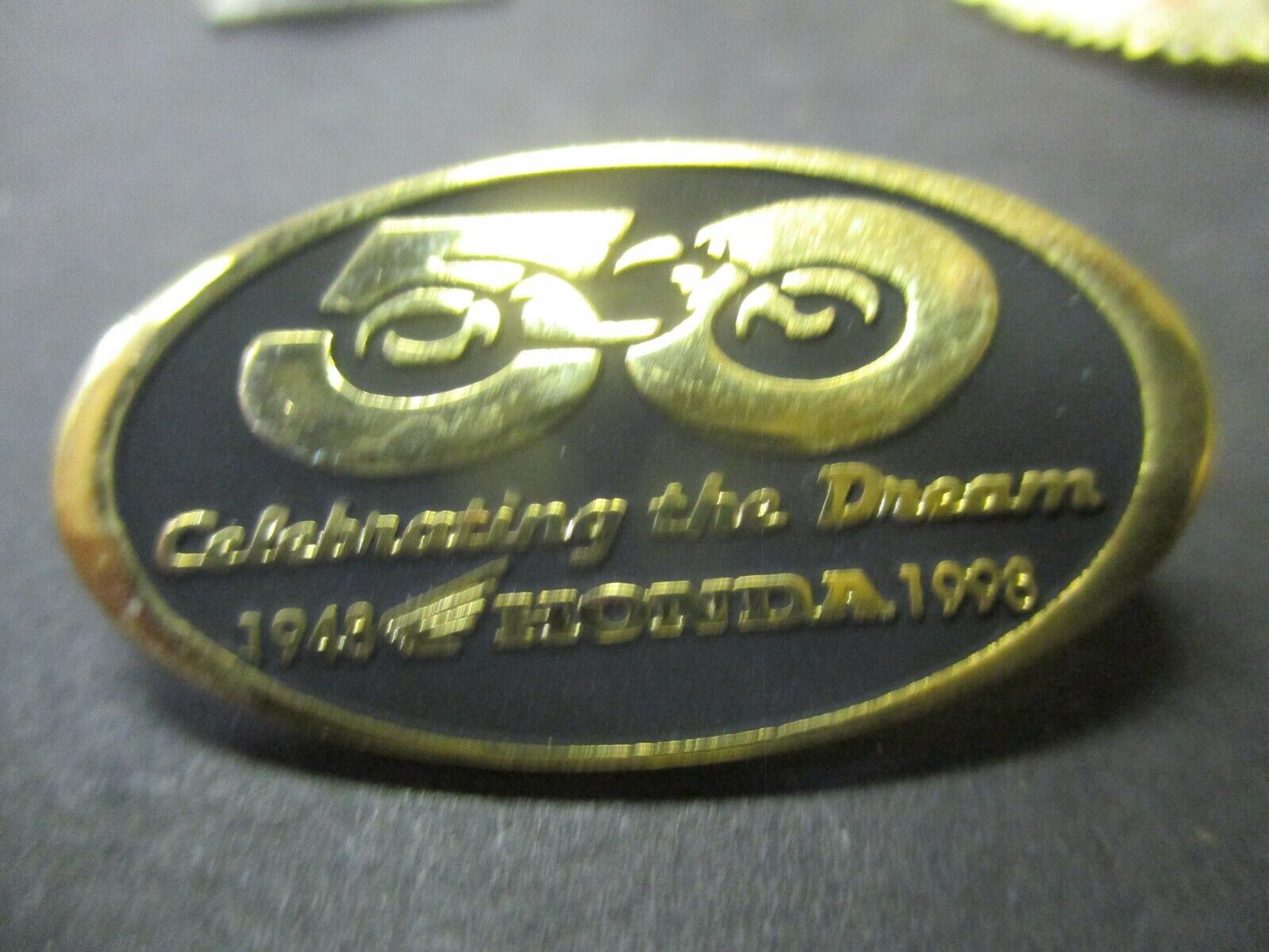 Honda 50TH Anniversary Motorcycle Pin 1948-1998 Goldwing Shadow Dream Rebel 