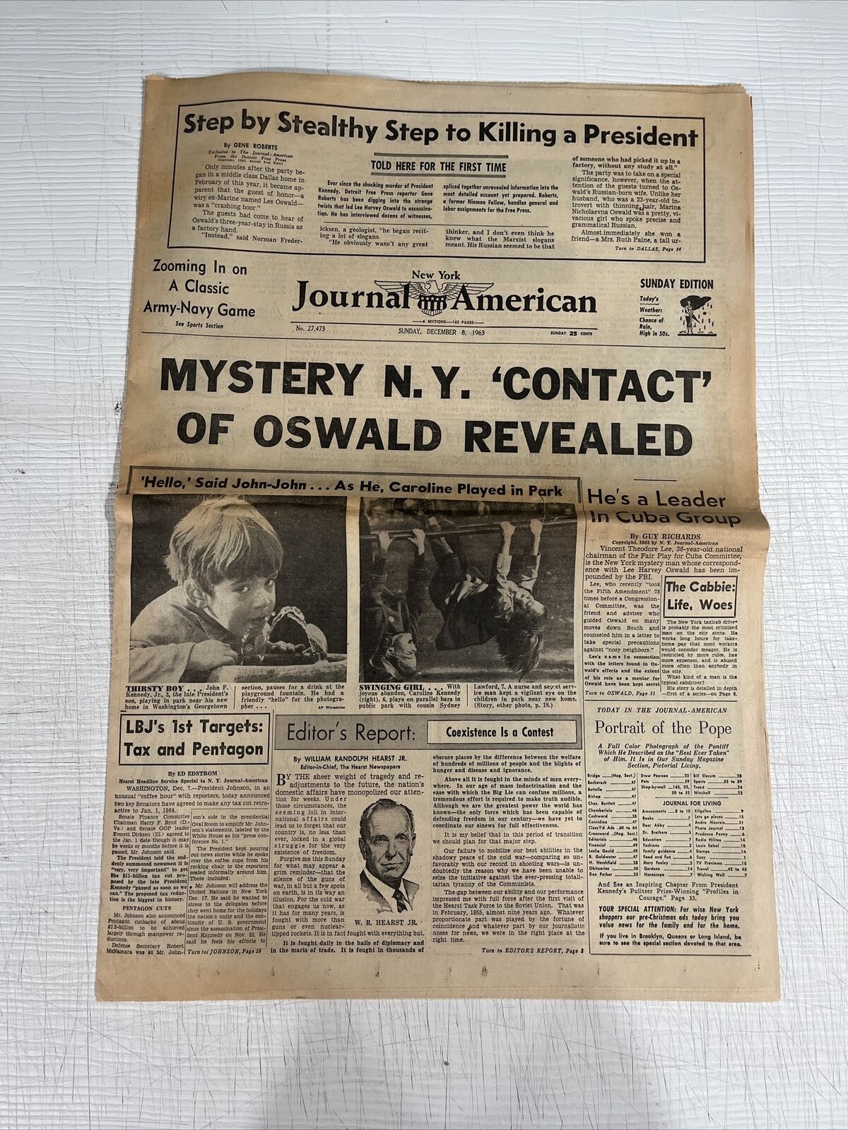 New York Journal American - December 8 1963 - Lee Harvey Oswald JFK Newspaper