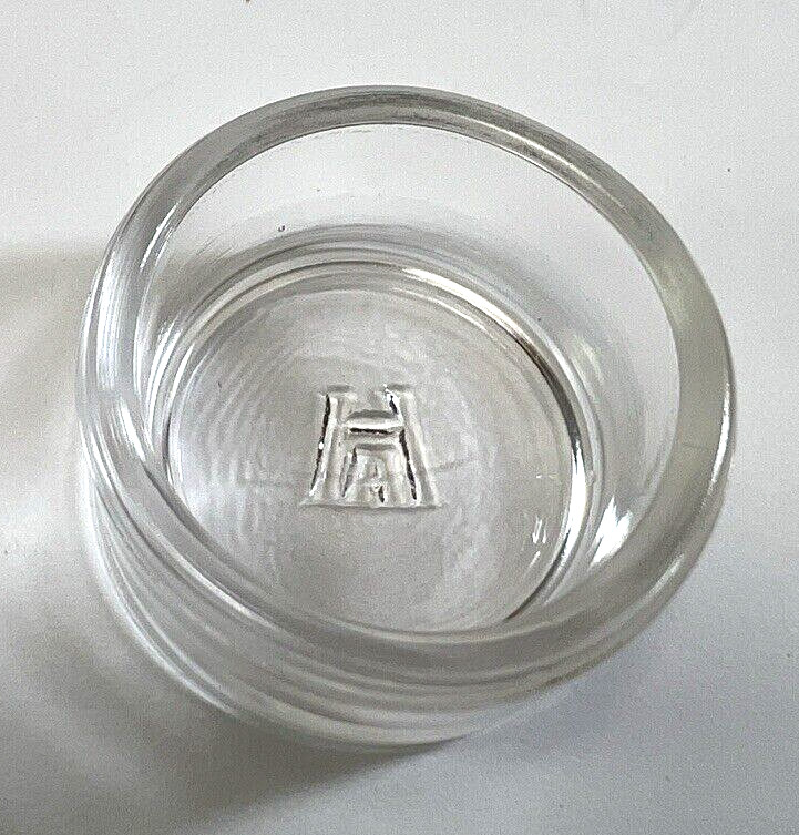 Vintage Hazel Atlas Glass Open Salt Cellar Individual Salt Dip Dish