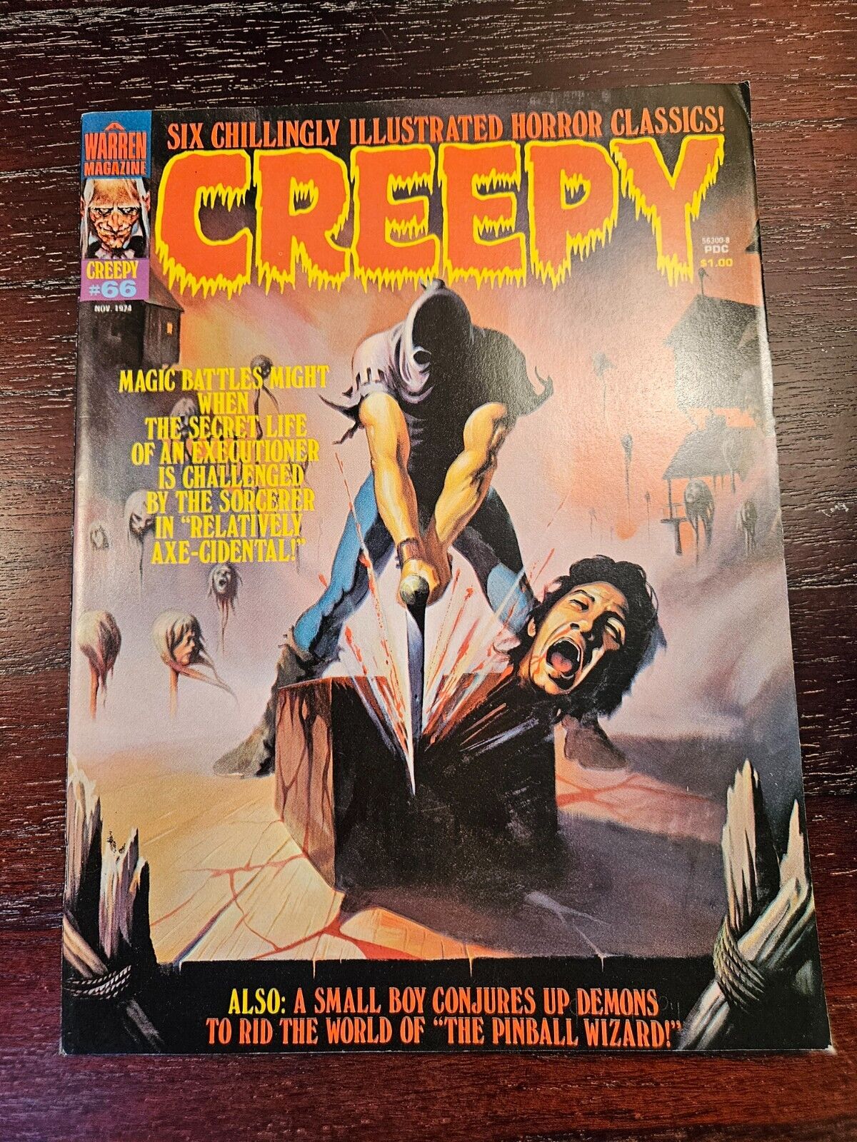 CREEPY #66 vintage Warren Horror Magazine 1974 VF- executioner