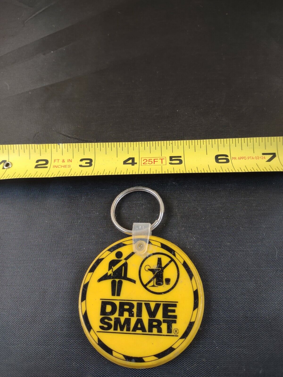 Vintage USAA Drive Smart Keychain Key Ring Chain Fob Hangtag  *132-I