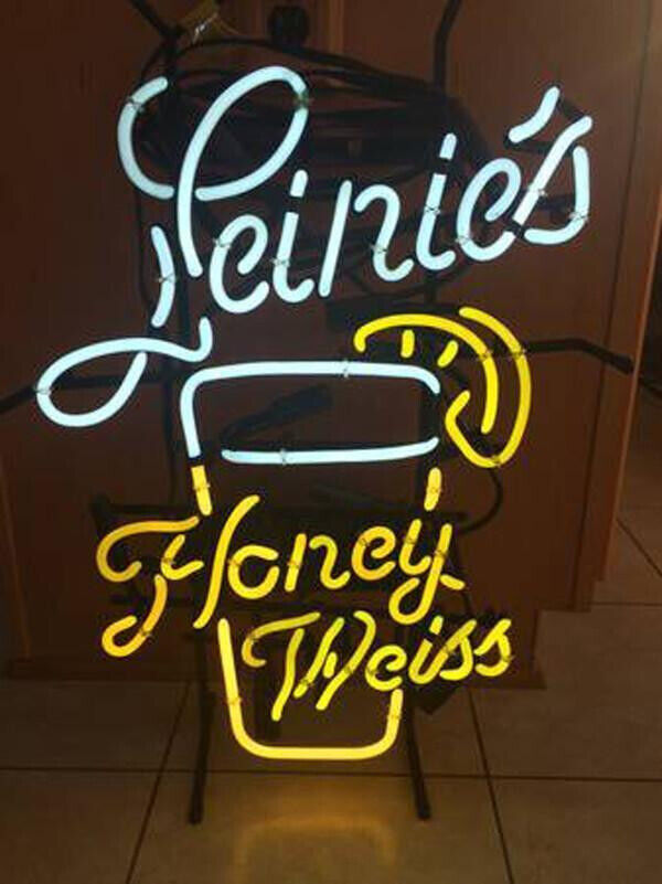 Leinie\'s Honey Weiss Leinenkugel\'s Neon Sign 19x15 Bar Restaurant Wall Decor