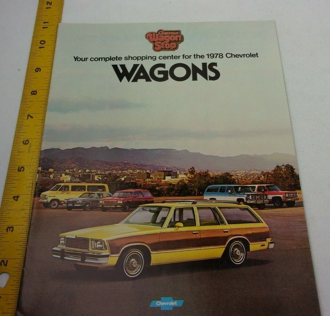 Chevrolet Chevy Wagons 1978 car brochure C77 options colors Suburban Blazer