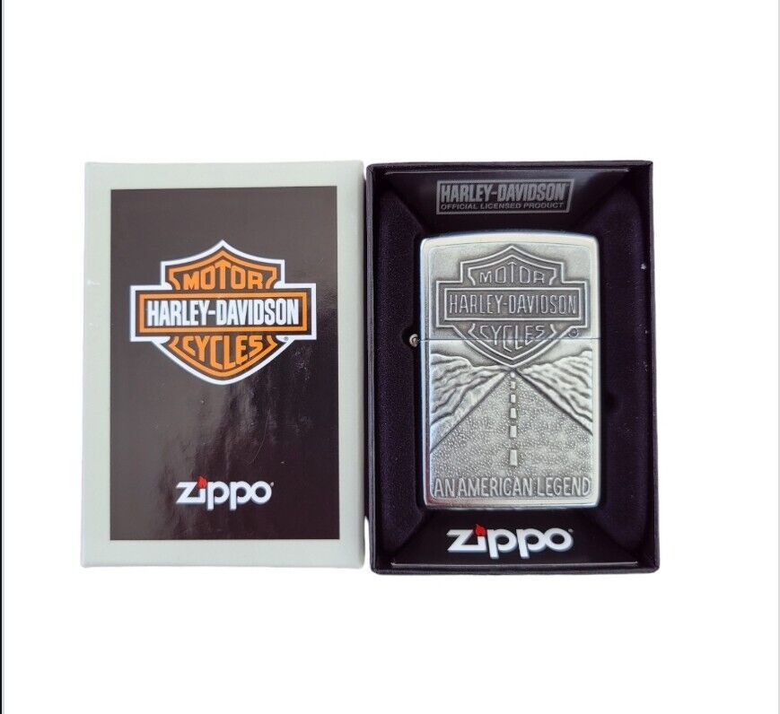 Zippo Lighter - Harley Davidson - American Legend - Bar and Shield - Model 20229