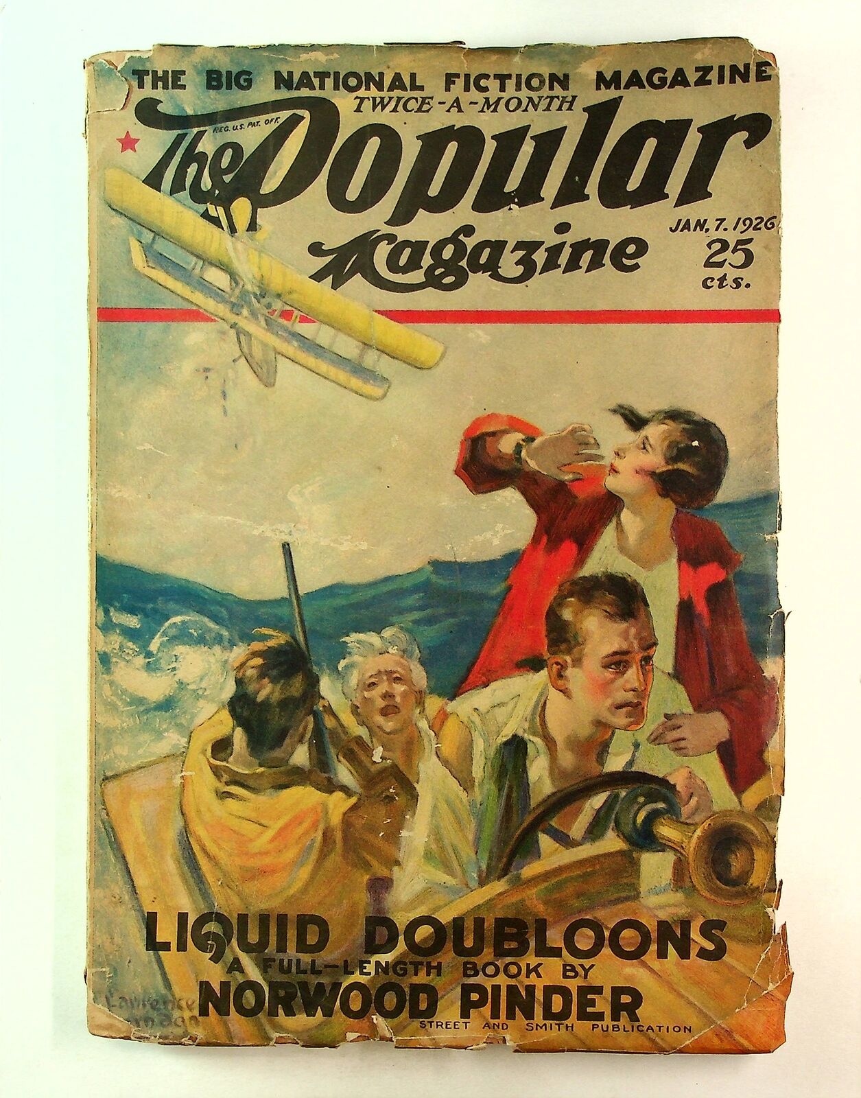 Popular Magazine Pulp Jan 1926 Vol. 78 #6 VG- 3.5